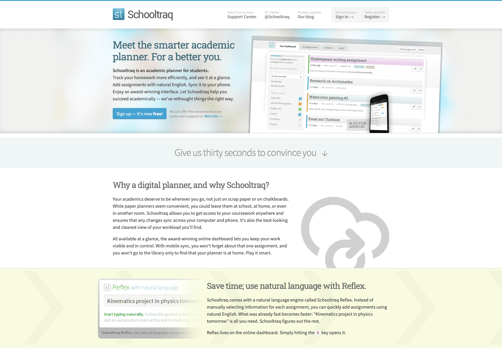 Schooltraq homepage
